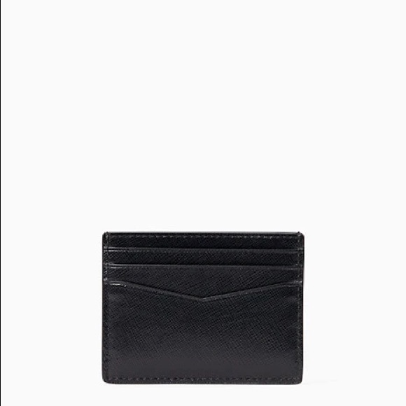 NWT Kate Spade Staci Small Slim Card Holder Card Case in Black - Picture 3 of 3